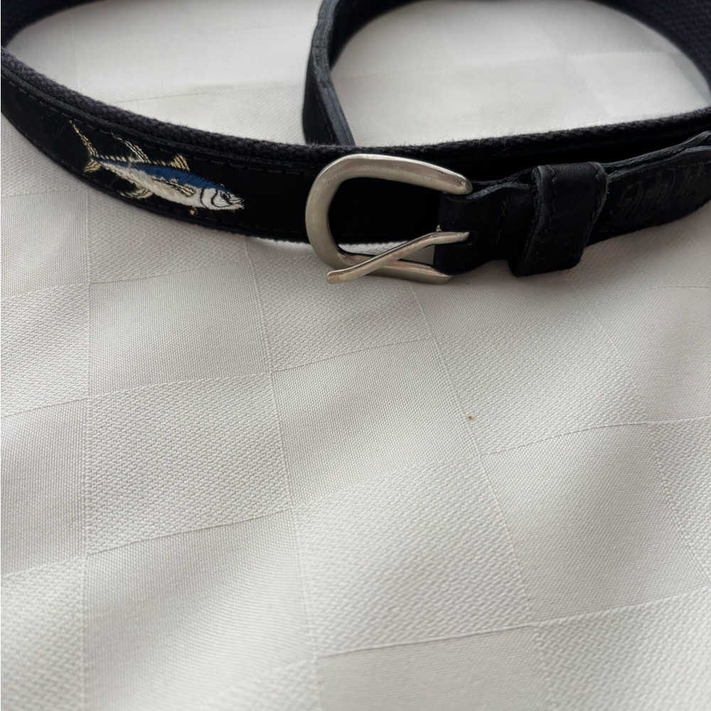 Black Embroidered Fish Belt zep-pro